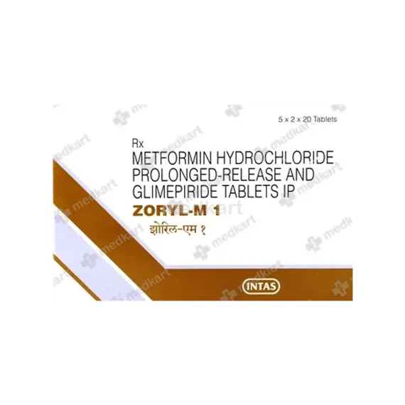 zoryl m 1mg tablet 20's